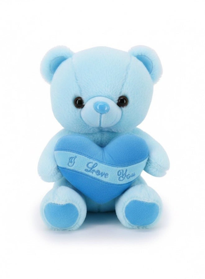 Toyland دب تيدي ناعم من قماش محشو 30 سم بتصميم قلب - Image 1
